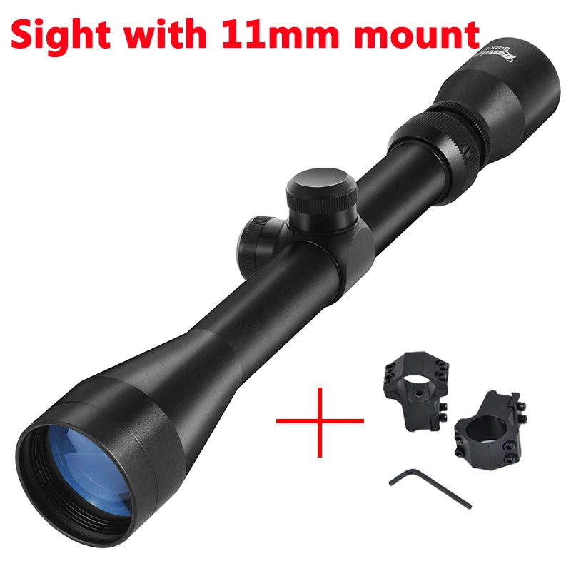 3-9X40 Hunting Deer Air Rifle Scope Wire Rangefinder Reticle Crossbow Mil Dot Riflescope Optical Sights