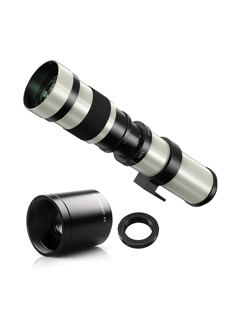 Lightdow 420-800mm F8.3 Telephoto Lens 2x Teleconverter
