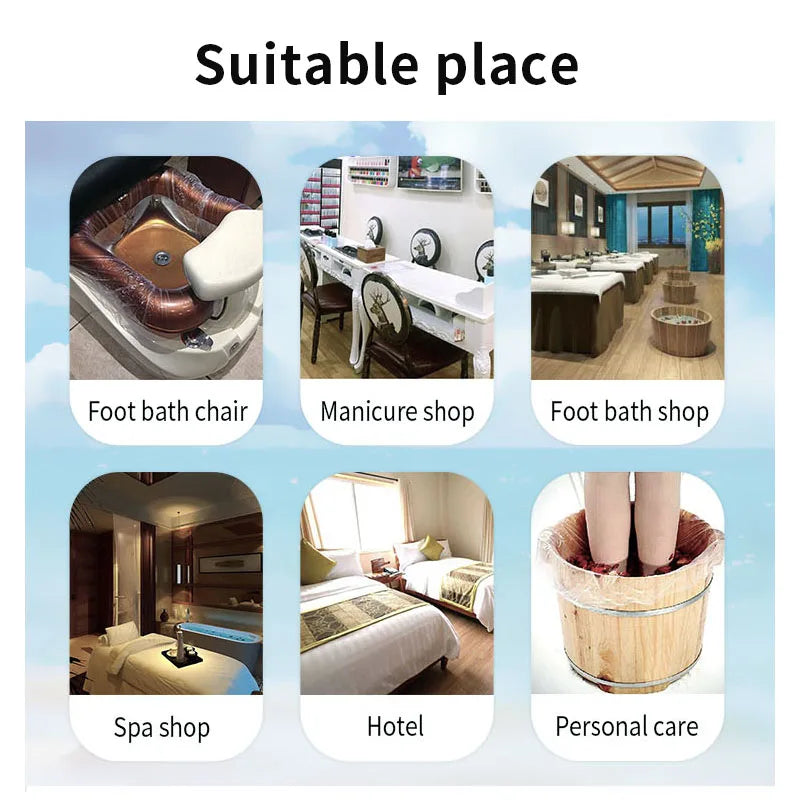1200Pcs/Carton Disposable Foot Tub Pedicura Chair Skin Care Tool Pedicure Liner Spa Liners preservación del calor