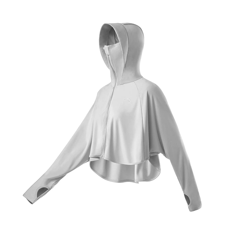 OhSunny Women's Sunscreen Jacket Outdoor Casual UV Protection Hoodie UPF50+ Breathable Coat for Running and Cycling