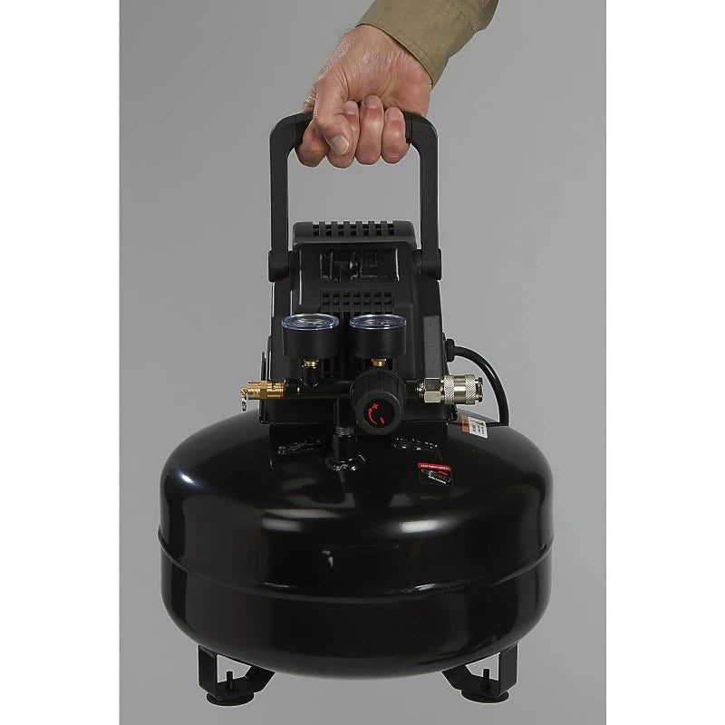 Oil Free Pancake Air Compressor 0.3 HP 3 Gallons 110 PSI Portable US Origin