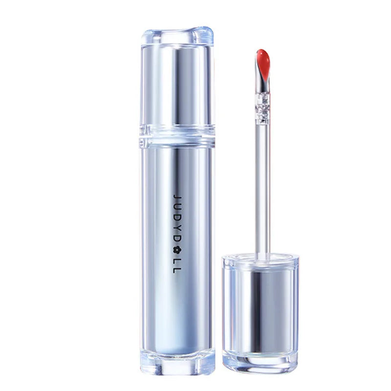 Judydoll Lip Glaze Mirror Shine Watery Lipstick Non Stick Cup Long Lasting Moisturizing Lip Tint Waterproof Makeup Cosmetics