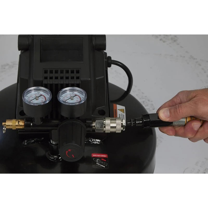 Oil Free Pancake Air Compressor 0.3 HP 3 Gallons 110 PSI Portable US Origin