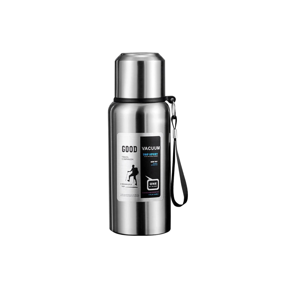 Stainless Steel Vacuum Flask With Handle Large Water Bottle
