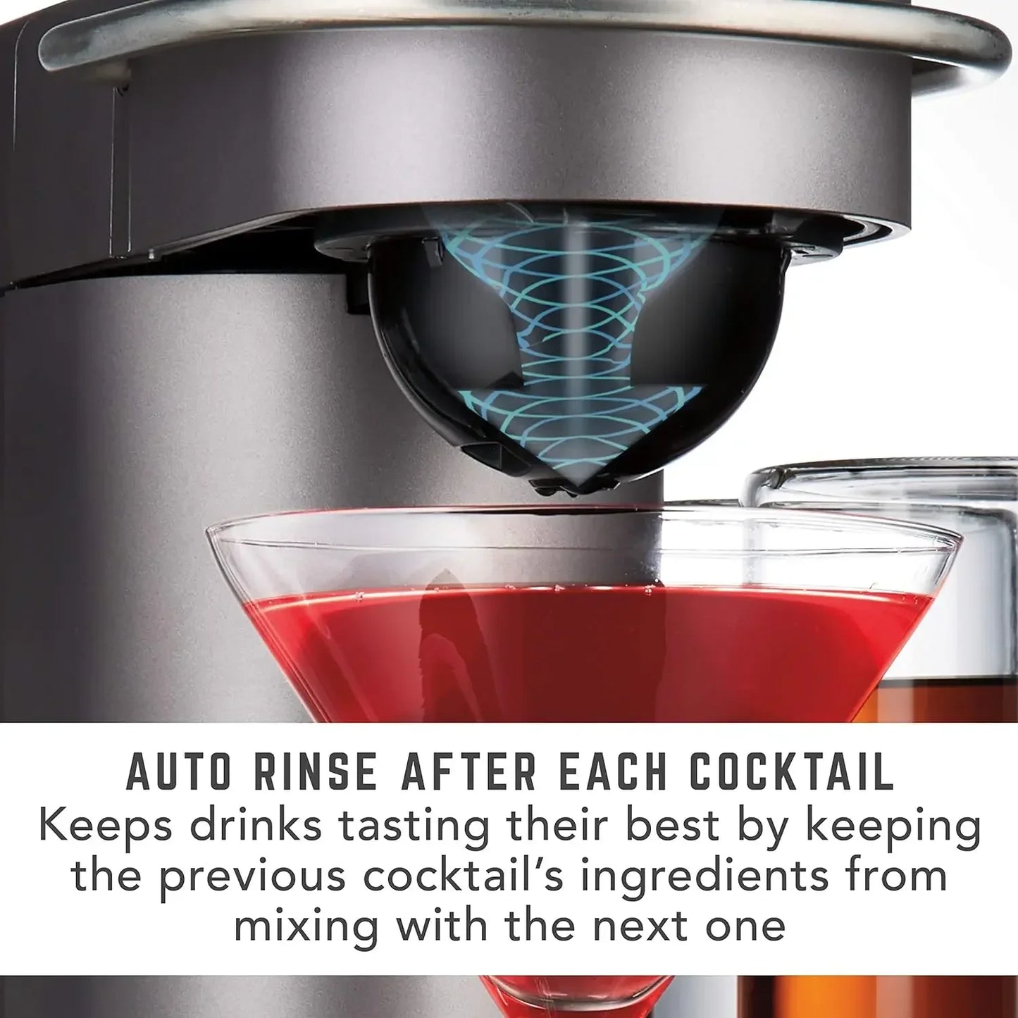 Bartesian Premium Cocktail and Margarita Machine for Home Bar with Push Button Simplicity and Easy to Clean Design