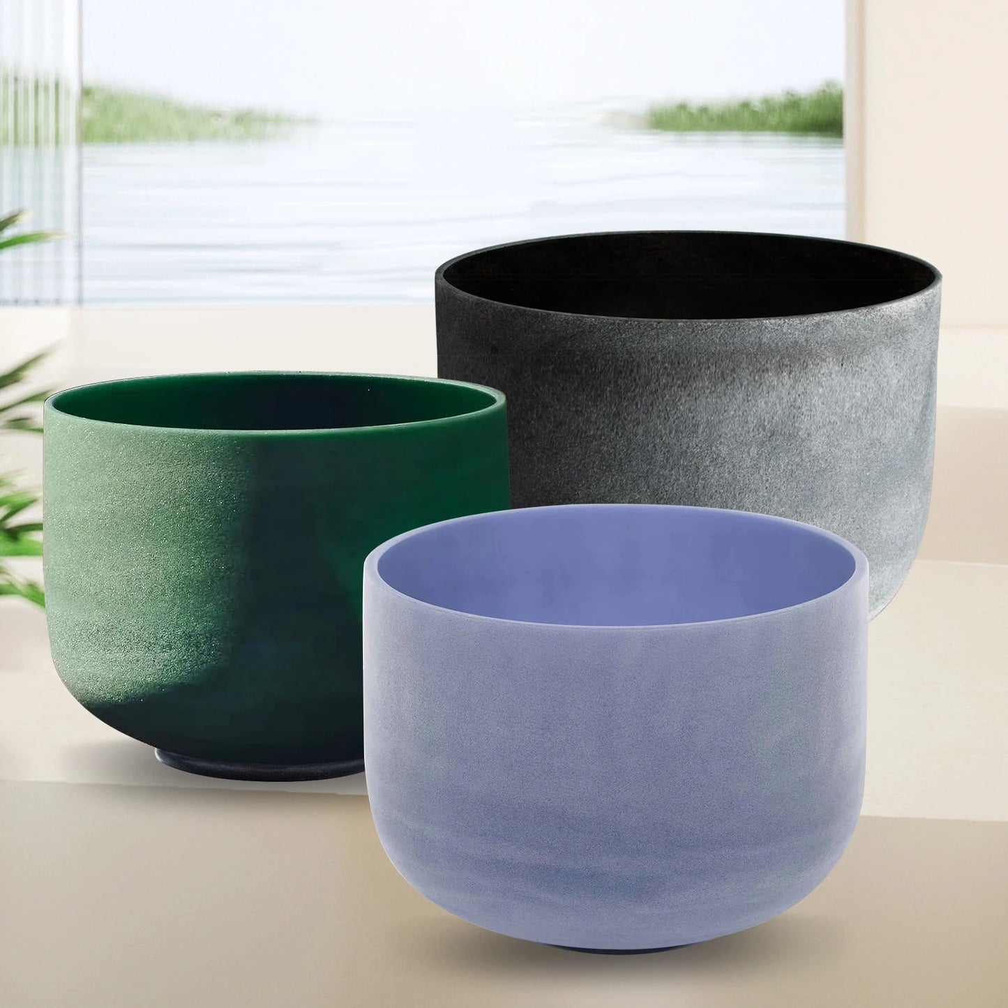 Free Shipping Hye Eun 14 Inch Frosted Quartz Singing Bowl