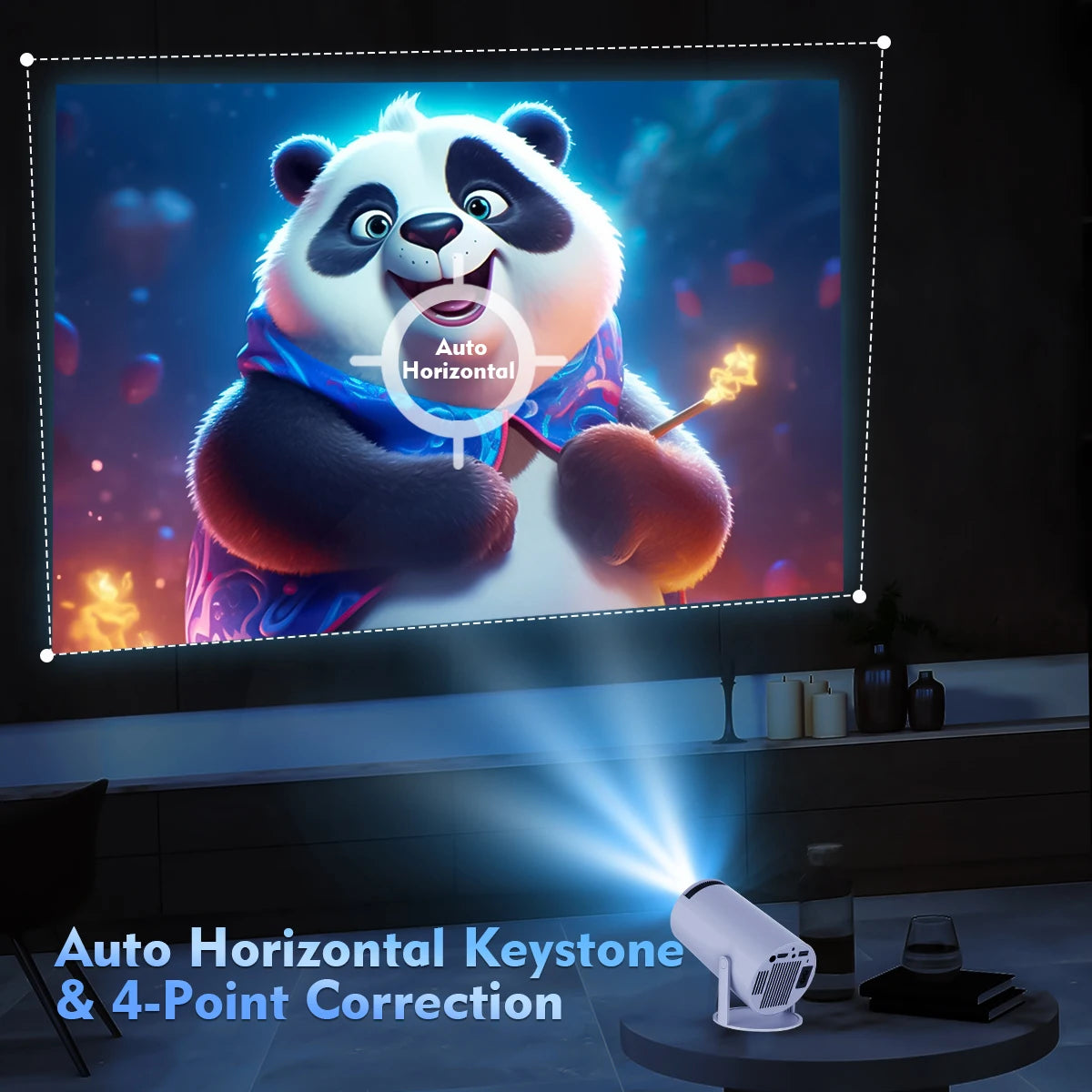 Magcubic Mini Portable HY300 Pro Projector 4K Full HD Native 720P 260 ANSI Bluetooth 5.0 Android 11 Home Theater Outdoor Projector