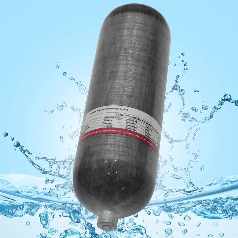 Tuxing 4500 Psi Carbon Fiber Scuba Tank 6.8L 414 Cu In High Pressure Composite Cylinder Diving Tank Deep Dive Gas Cylinder