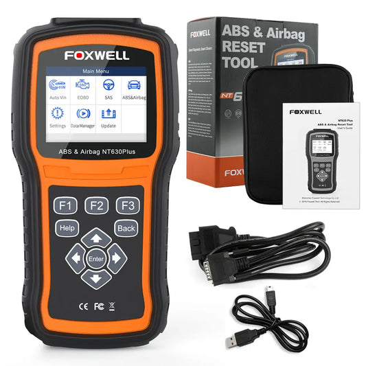 Foxwell NT630 Plus OBD2 Scanner Car Code Reader Diagnostic Tool Bidirectional Scanner with ABS SRS SAS Oil Light Scan Tool