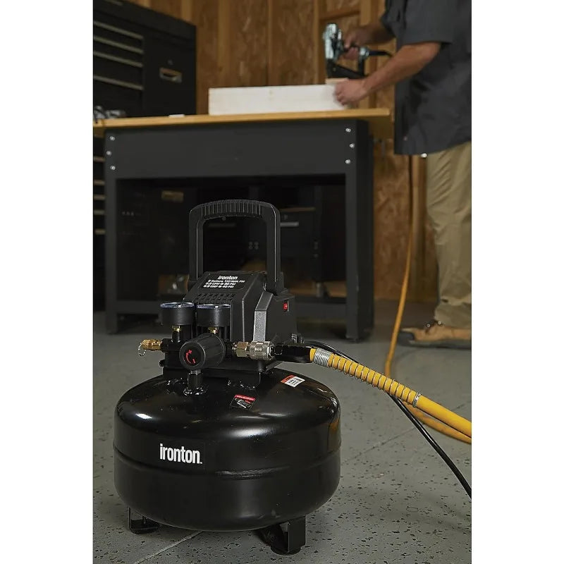 Oil Free Pancake Air Compressor 0.3 HP 3 Gallons 110 PSI Portable US Origin