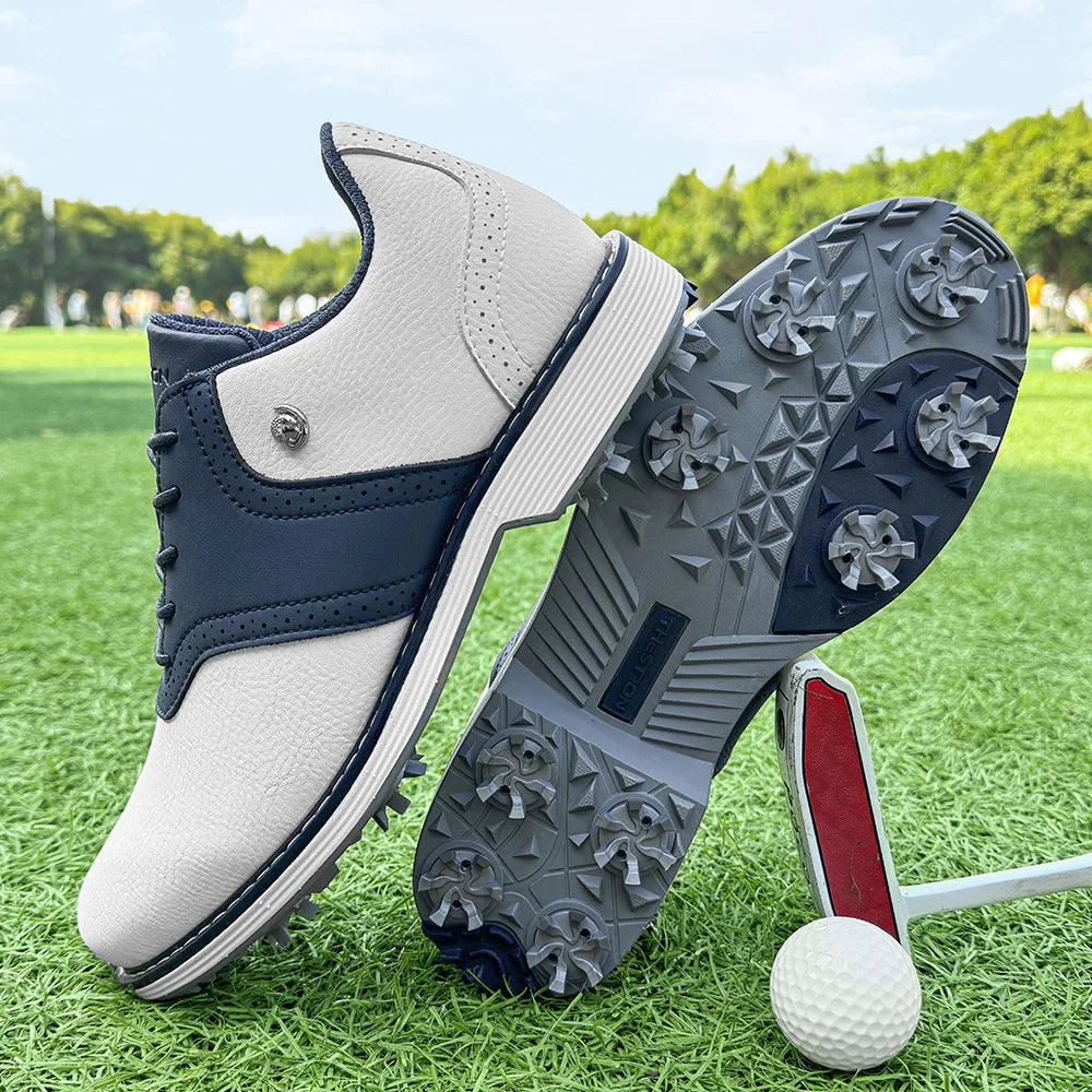 Spikes Golf Shoes Men Size Seven To Fourteen For Golfers
