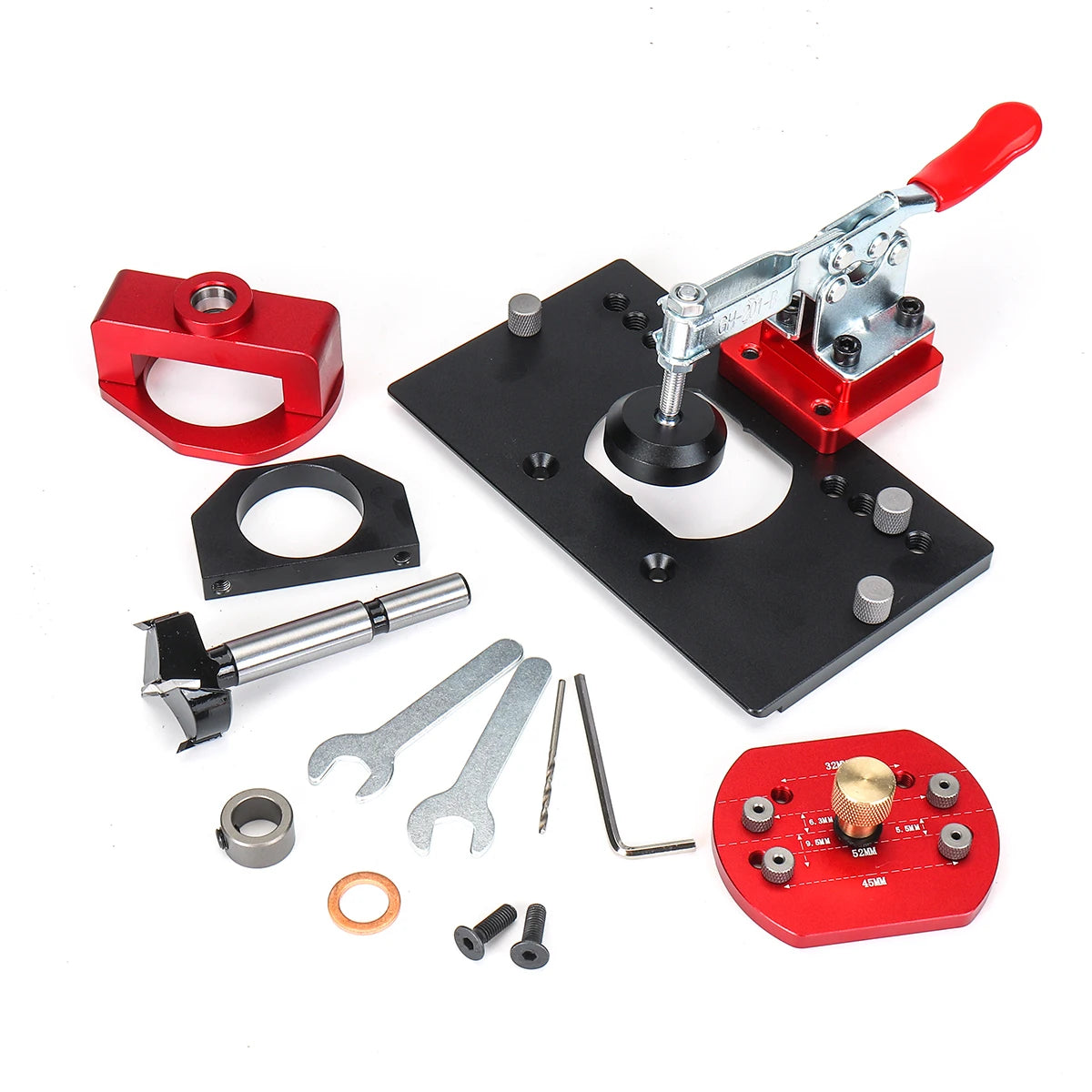 Metal Concealed Hinge Jig With Quick Clamp For Woodworking