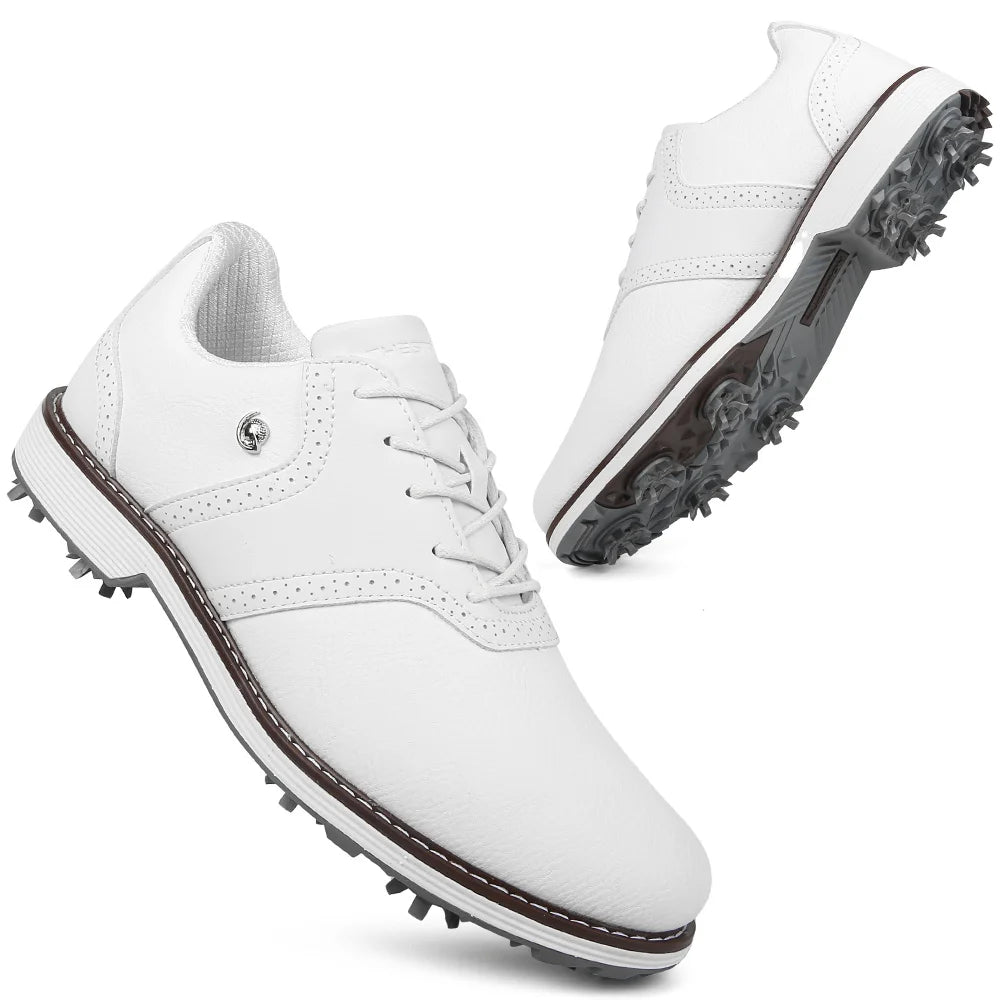 Spikes Golf Shoes Men Size Seven To Fourteen For Golfers