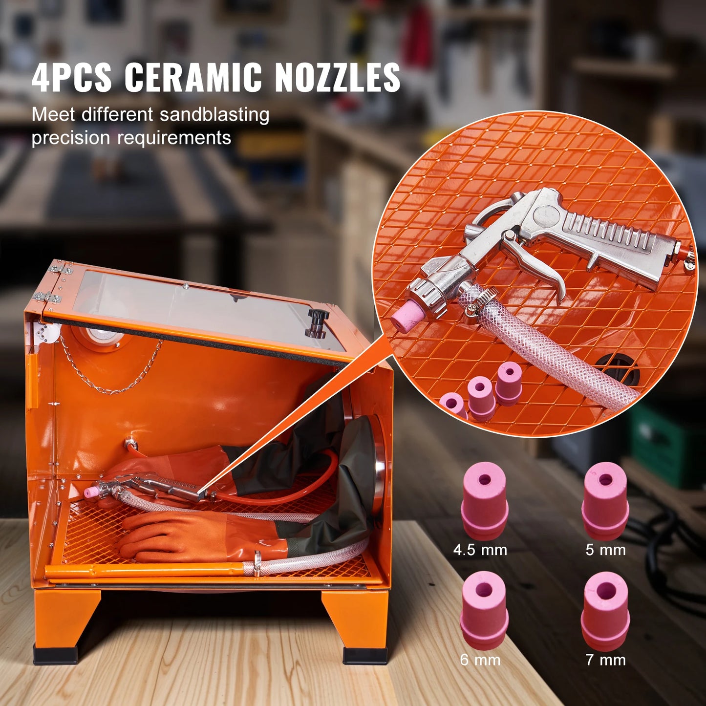 SucceBuy Sandblasting Cabinet 25 40 60 Gallon Benchtop