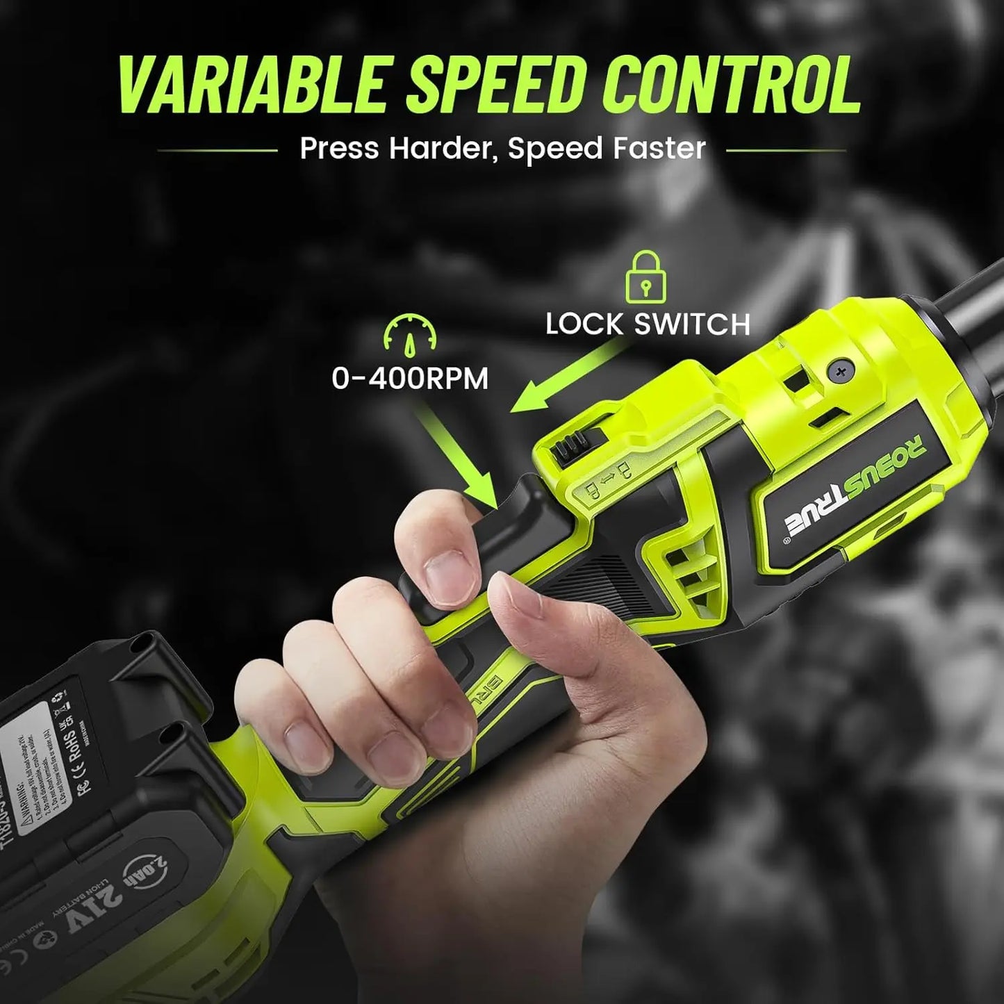 Cordless Ratchet Wrench 3 Eighths Inch 58 Ft Lbs 400 RPM