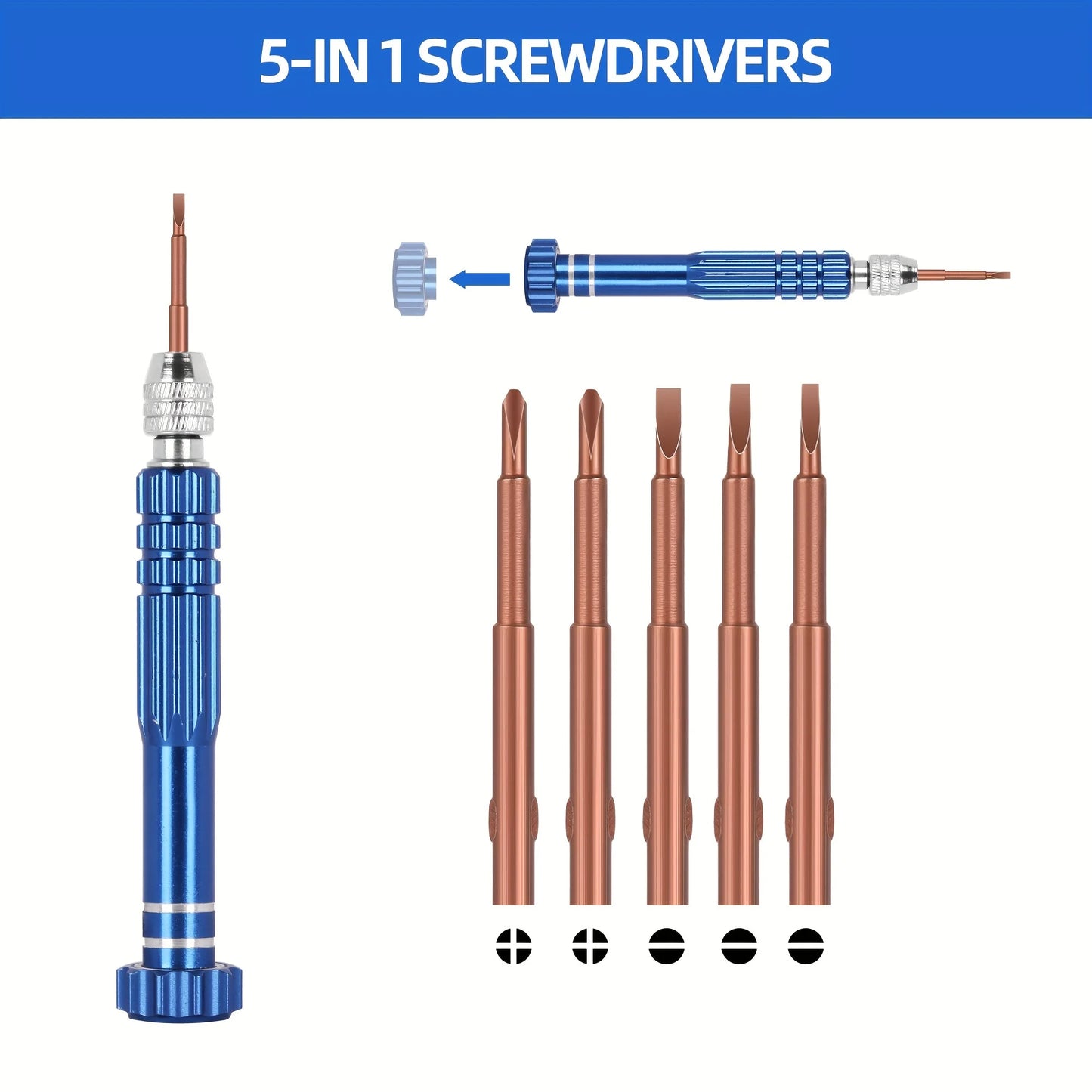 Watch Repair Kit Professional Watch Repair Tool Battery Replacement Tool Kit 224pcs Spring Bar Tool Set