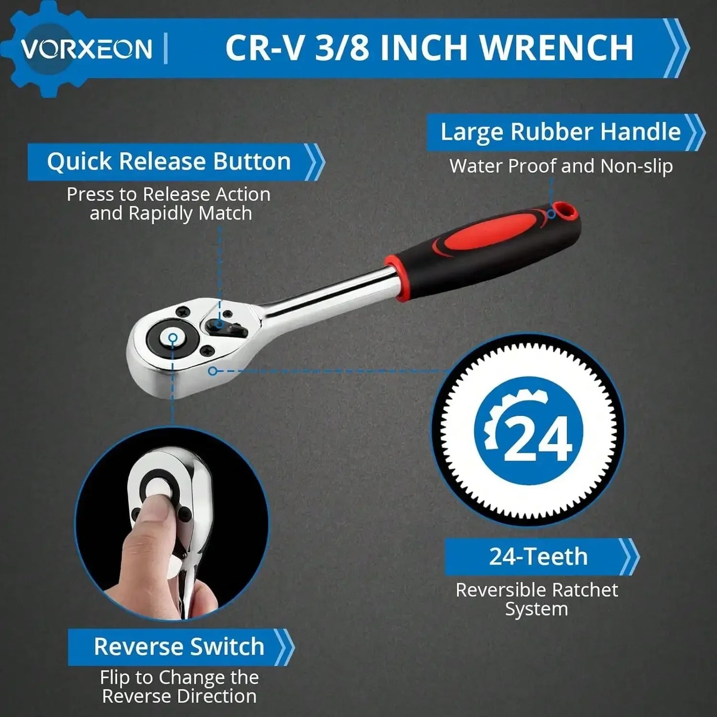 13 Piece Nut Extractor Socket Set With 3 8 Ratchet