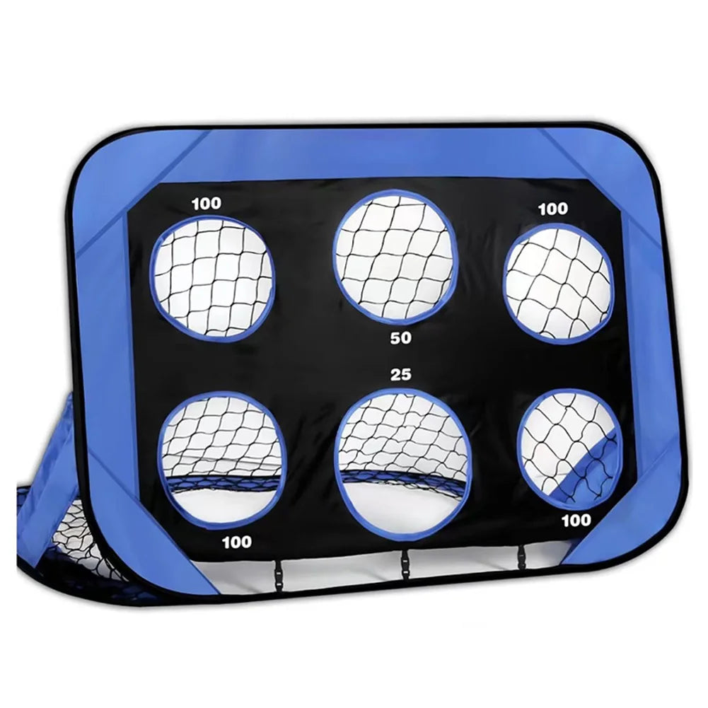 Kids Soccer Goal Portable Training Equipment with 4 Goal Modes Football Shooting Target Net for Backyard