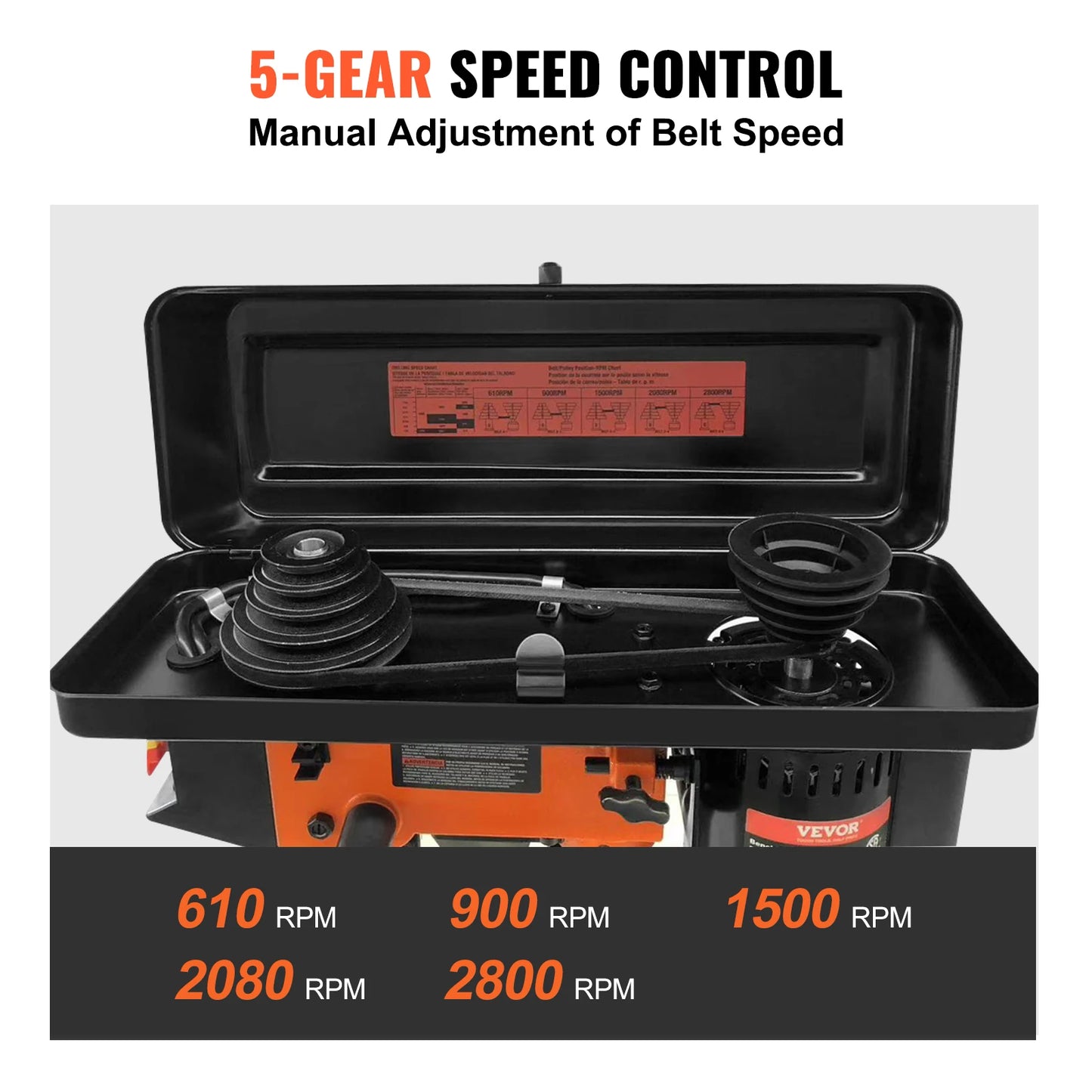 SucceBuy Tabletop Drill Press 120V 5 Speed 10 Inch Swing