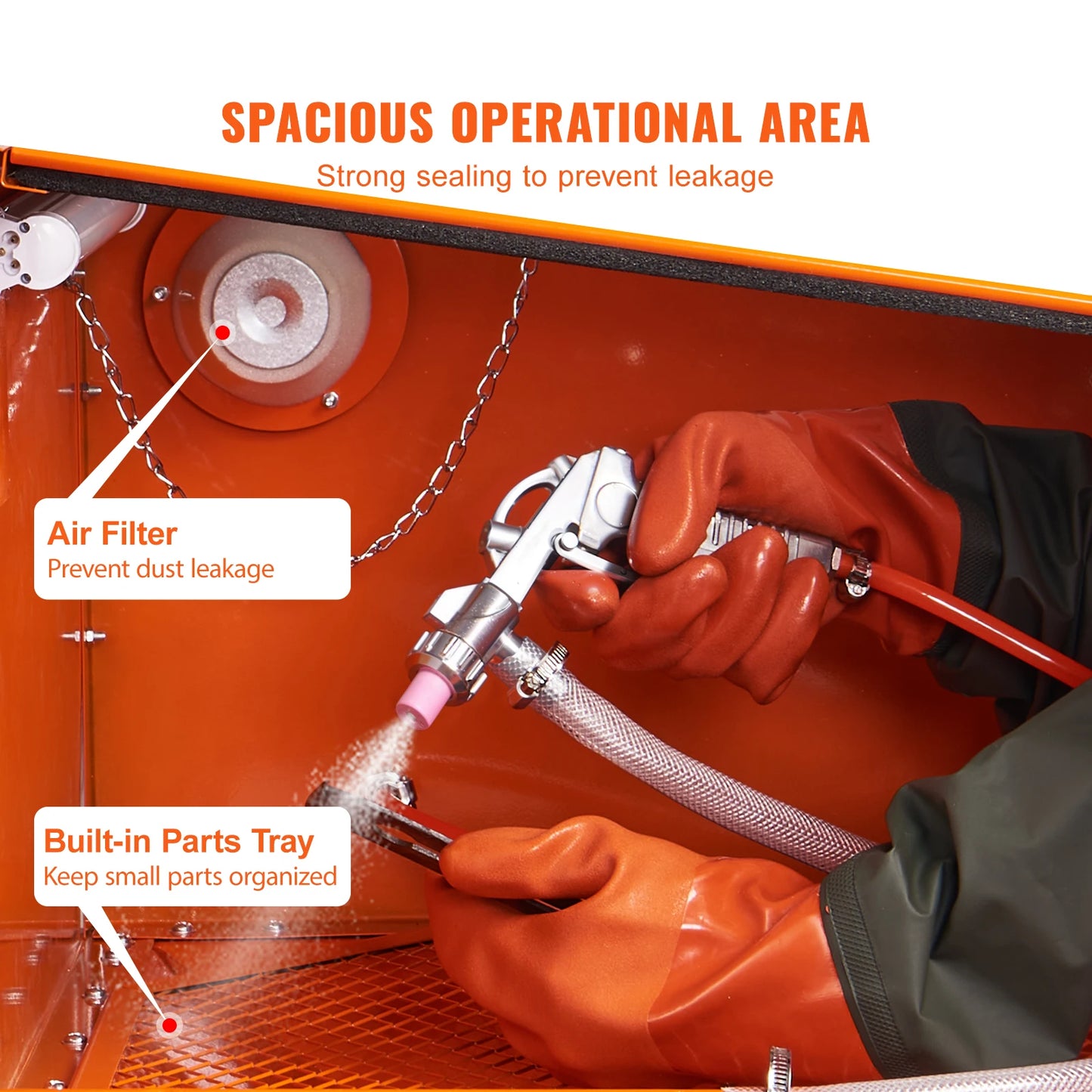 SucceBuy Sandblasting Cabinet 25 40 60 Gallon Benchtop