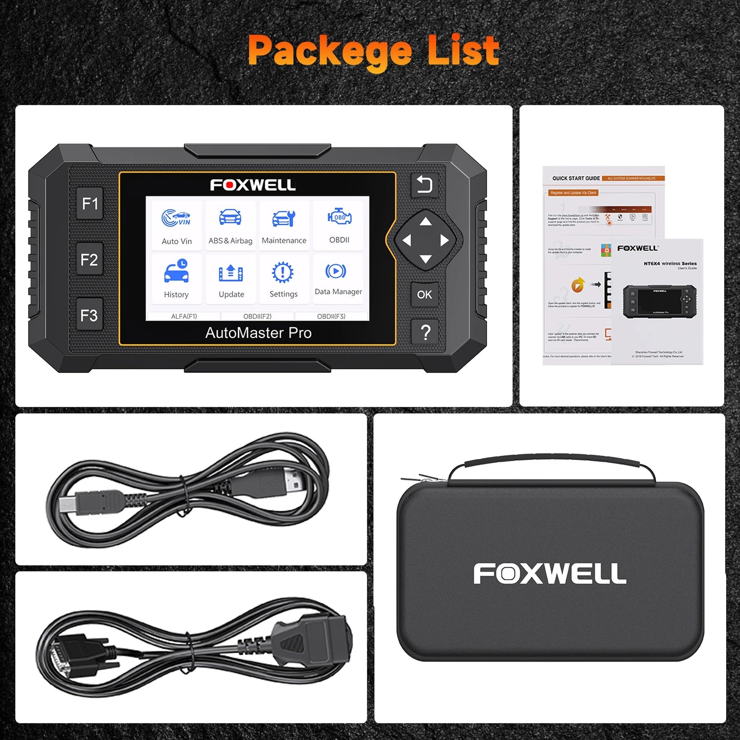 Foxwell NT650 Elite OBD2 Automotive Scanner SAS A/F Oil EPB BRT TPS 26 Plus Reset Professional Auto Car Diagnostic Tool