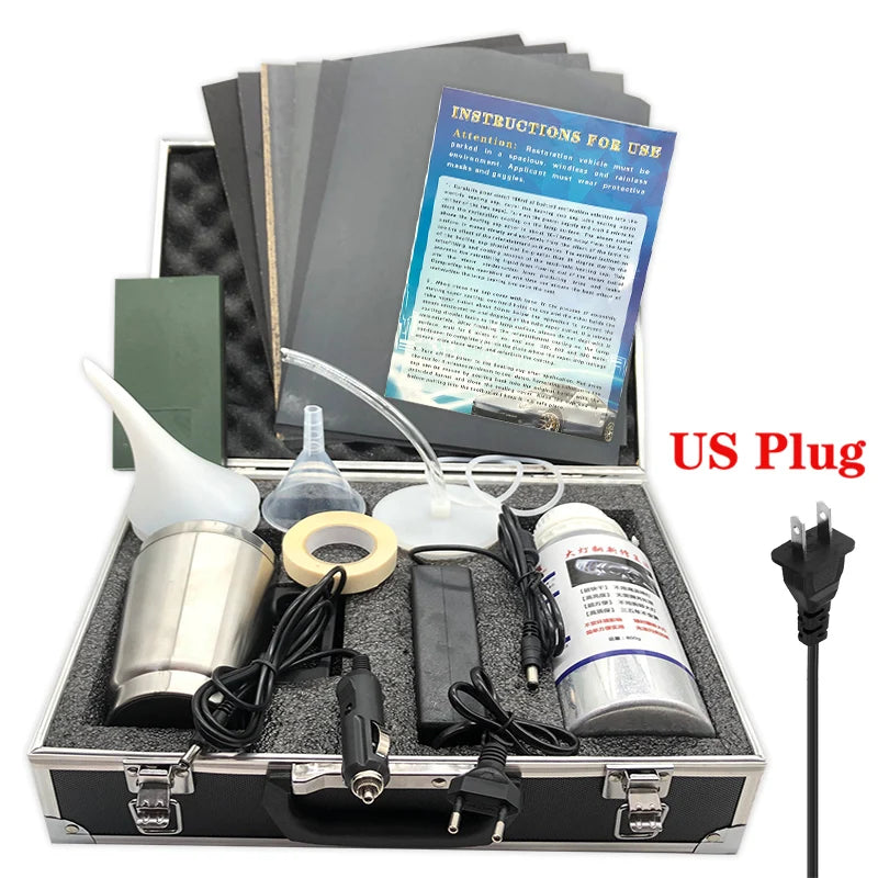 Car Headlight Polishing Restoration Kit Auto Headlight Restorer Repair Set 800ML Liquid Polymer Evaporator