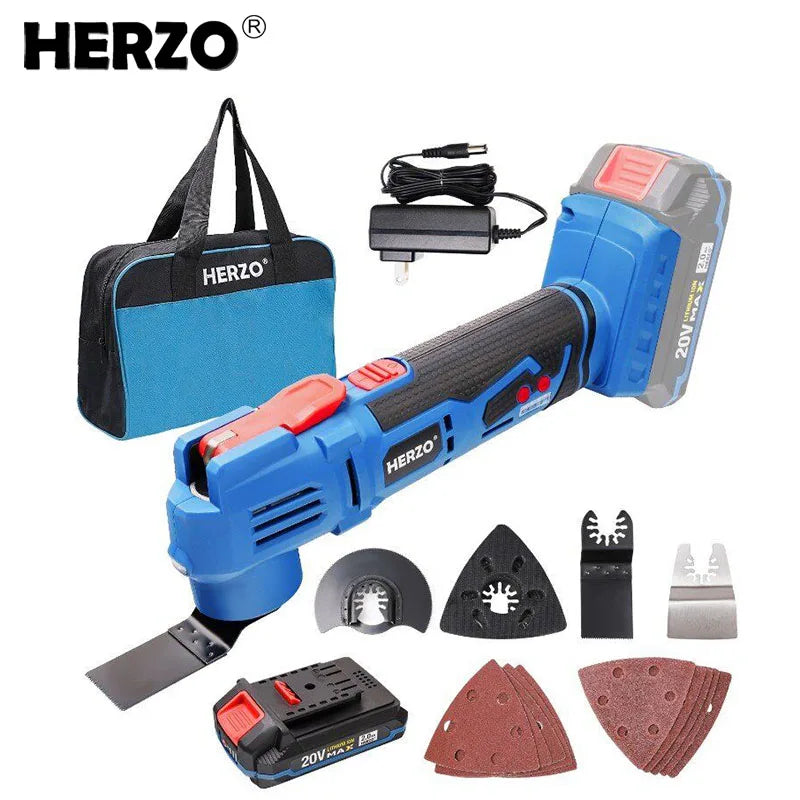 Herzo 20V Cordless Oscillating Tool Brushless For Cutting