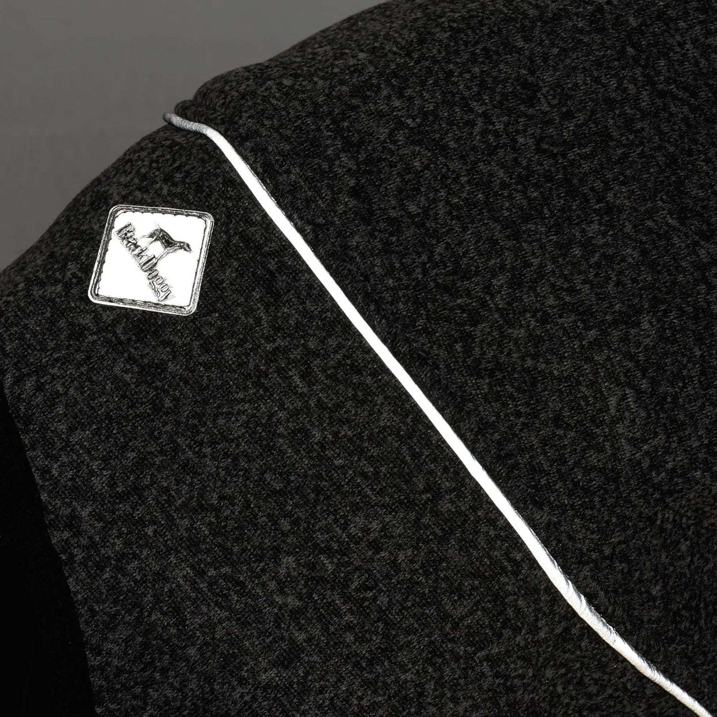 XL Water Resistant Softshell Dog Jacket for Fall High Neck Outdoor Sports Coat Cold Weather Pet Apparel Deep Gray