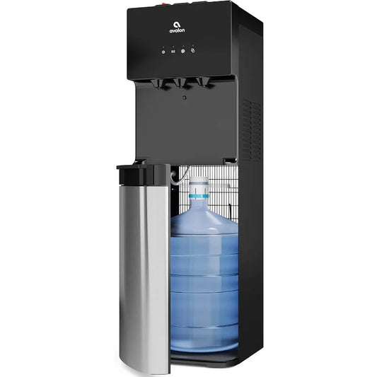 Avalon Bottom Loading Water Cooler Dispenser with BioGuard Three Temperature Settings Hot Cold Room Water Stainless Steel