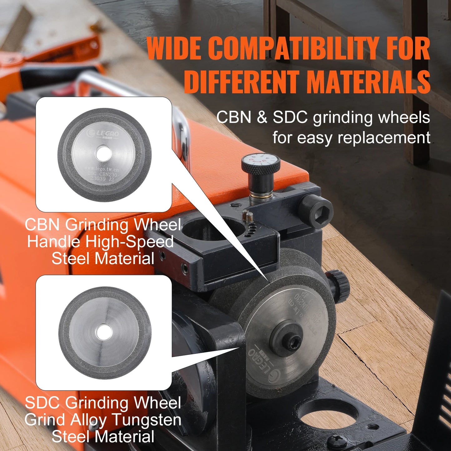 VEVOR Drill Bits Sharpener MR-13A MR-13B MR-20G Portable Mill Grinder with 18/11 Collets for Factory Workshop