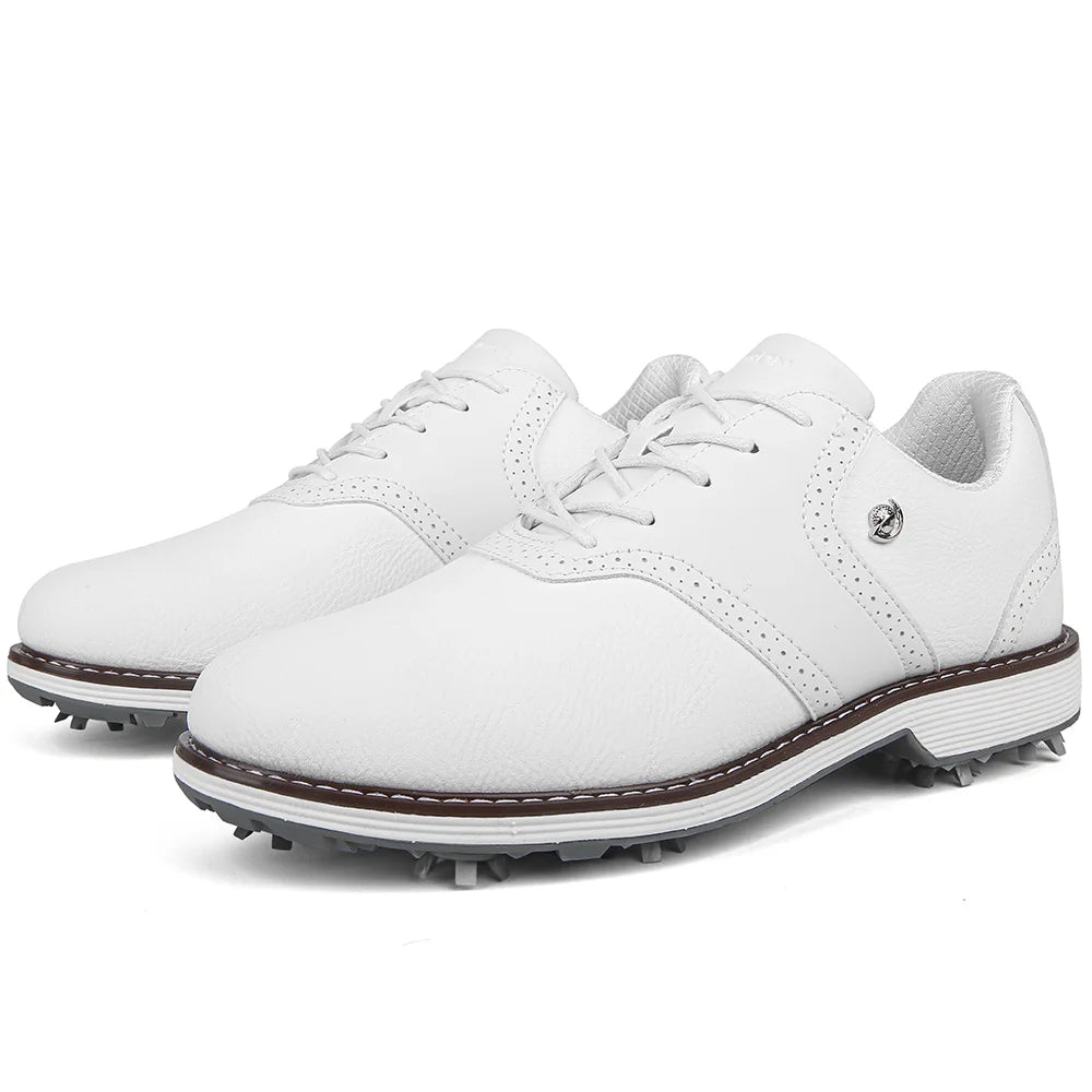 Spikes Golf Shoes Men Size Seven To Fourteen For Golfers