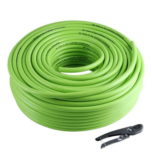 Air Hose 3/8 Inch Heavy Duty Lightweight Kink Resistant Flexible Compressor 300 PSI Working Pressure