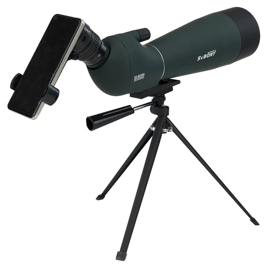 Svbony SV28 plus 50/60/70 Spotting Scope Zoom Telescope Powerful  Waterproof Long Range PORRO Prism For Shooting Equipment