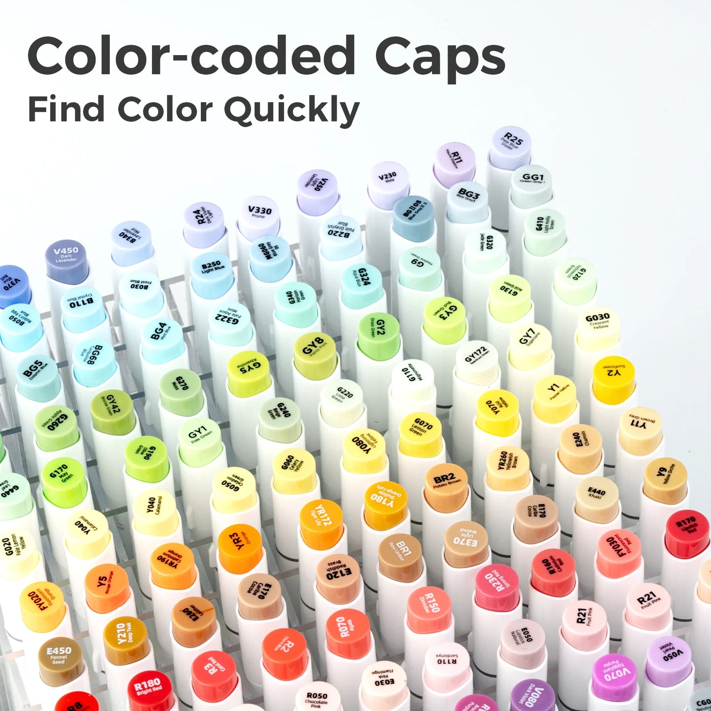Ohuhu Honolulu Marker Pen Set Color Markers Alcohol Art Markers Refillable Dual Tips Sketching Drawing Manga Art Supplies