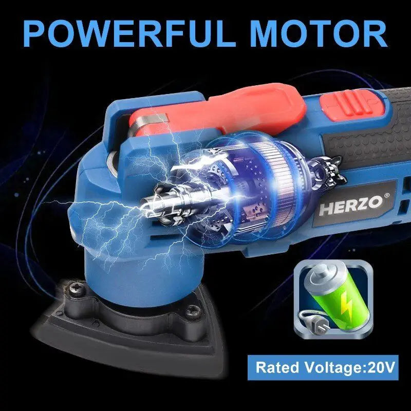 Herzo 20V Cordless Oscillating Tool Brushless For Cutting