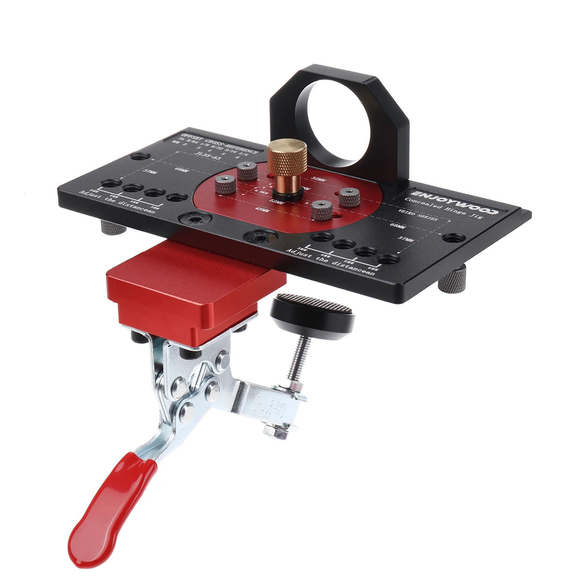 Metal Concealed Hinge Jig With Quick Clamp For Woodworking