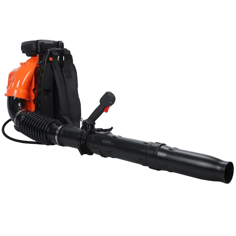 80cc Backpack Gas Leaf Blower 900 CFM Powerful Gas Powered Leaf Blower For Lawn Care Yard Debris Dust Orange