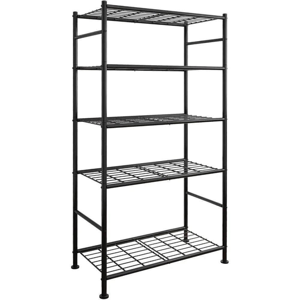 Five Tier Shelf Organizer Heavy Duty Garage Shelving Unit