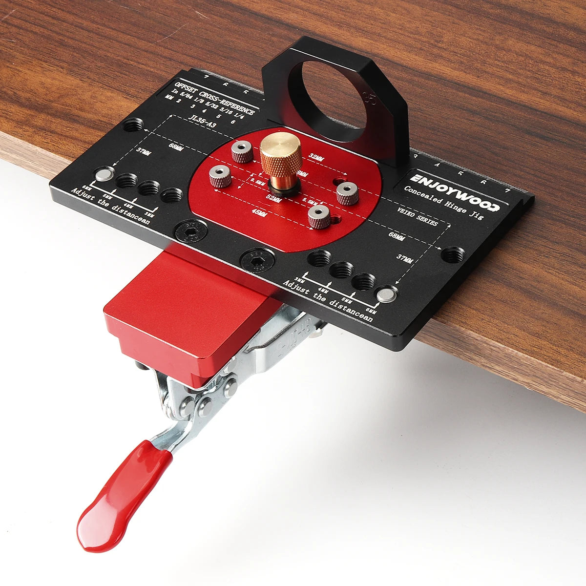 Metal Concealed Hinge Jig With Quick Clamp For Woodworking