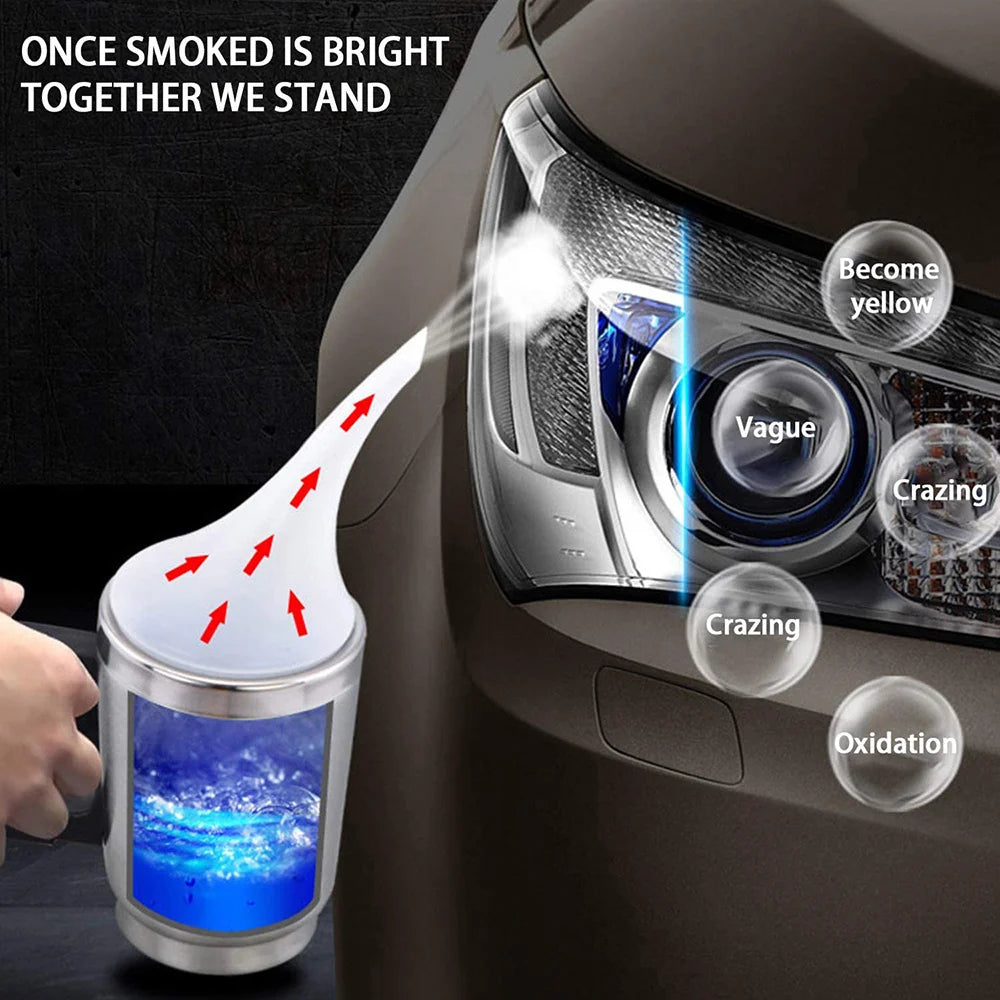 Car Headlight Polishing Restoration Kit Auto Headlight Restorer Repair Set 800ML Liquid Polymer Evaporator