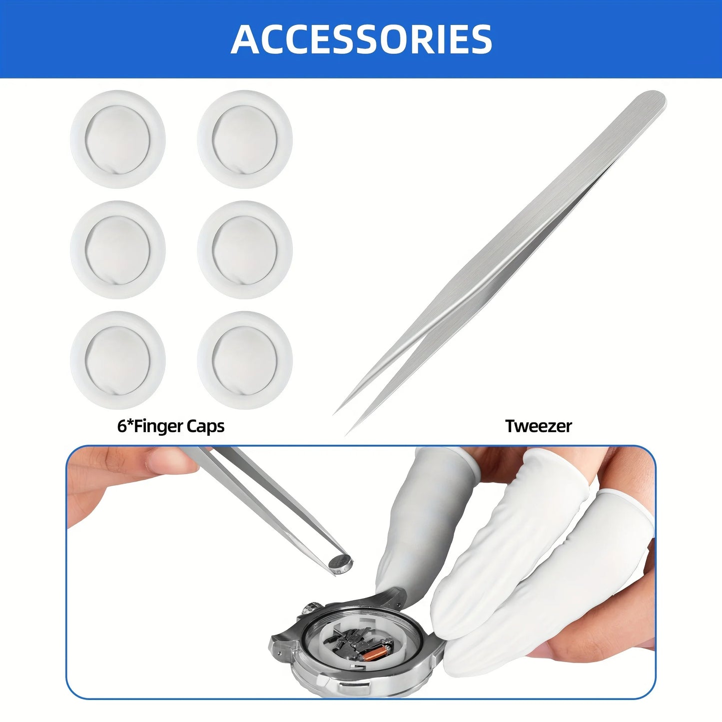 Watch Repair Kit Professional Watch Repair Tool Battery Replacement Tool Kit 224pcs Spring Bar Tool Set