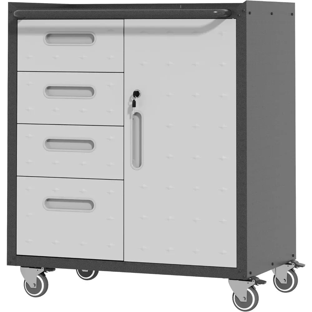 Metal Storage Cabinet On Wheels Rolling Tool Cabinet Locking