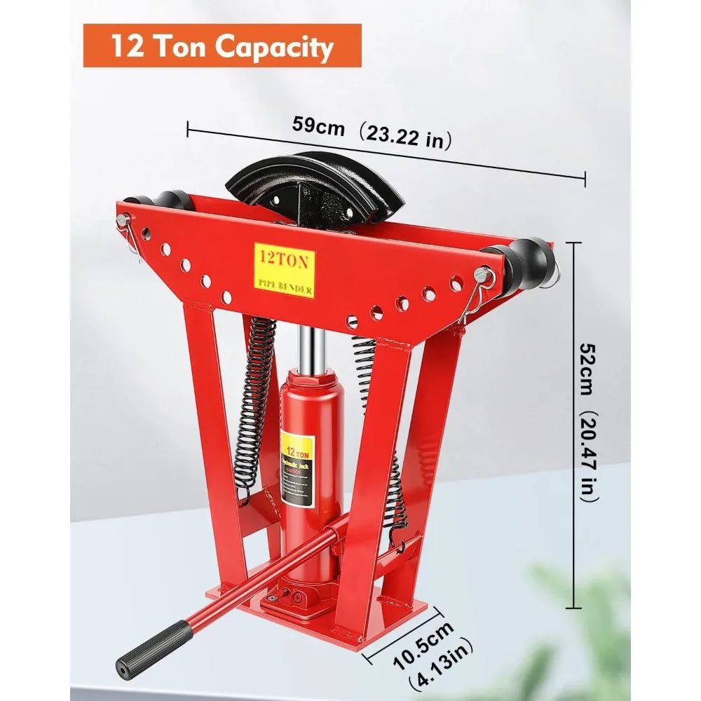 Hydraulic Pipe Bender Half Inch With 8 Die Set 16 12 Ton