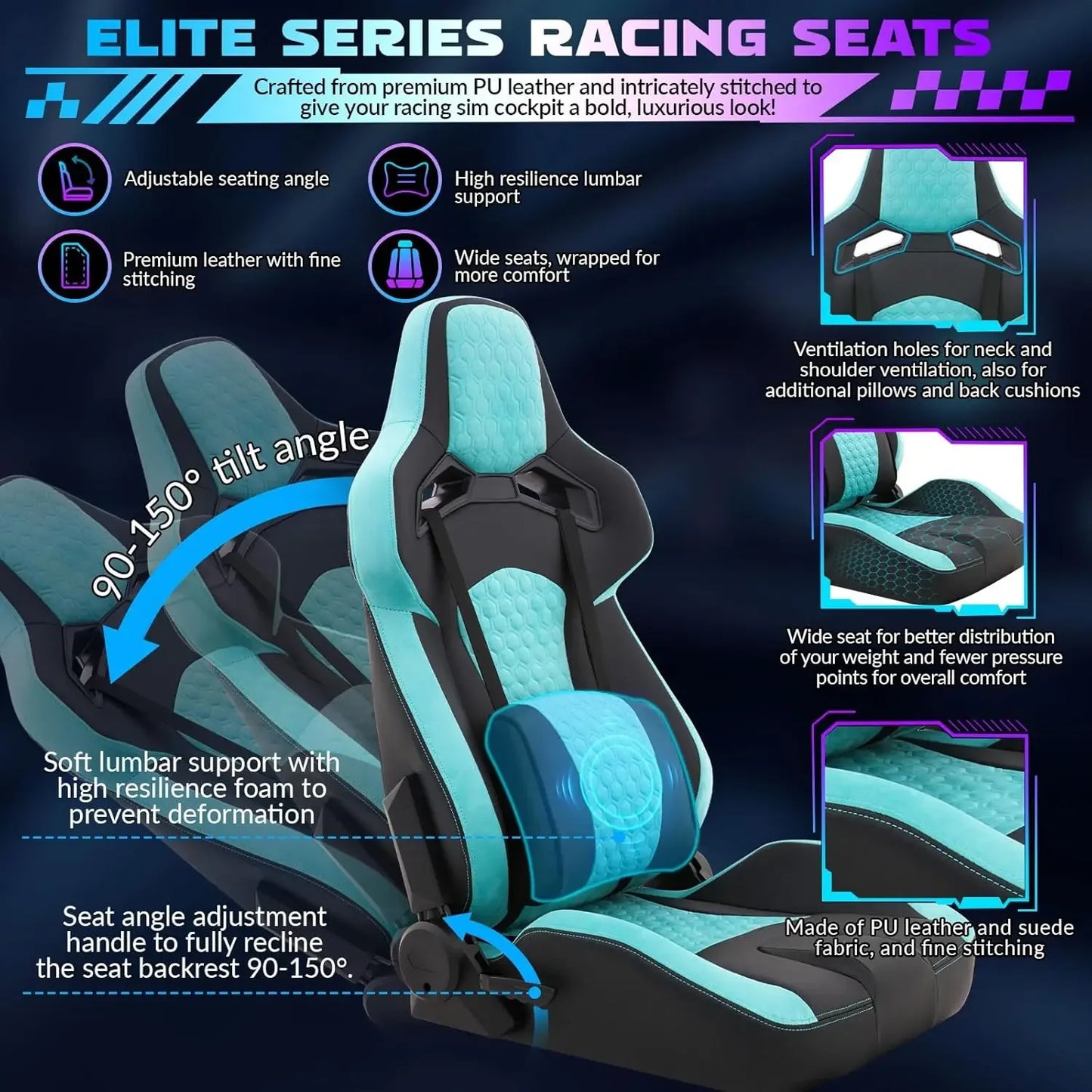 Racing Simulator Cockpit Stand Elite Wheel Mount Fits G29