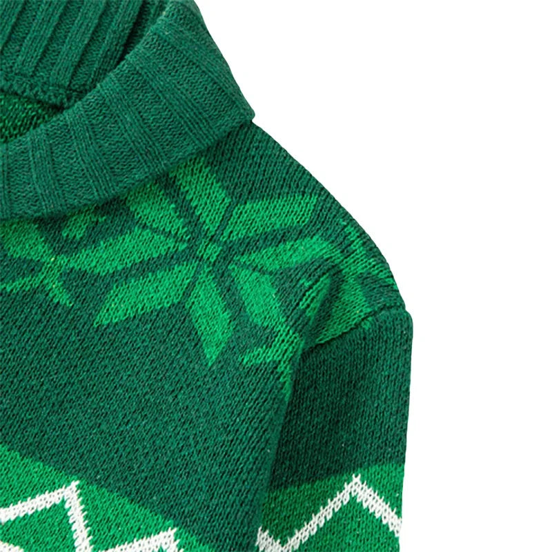 Men's Christmas Cardigan Casual Long Sleeve Shawl Collar Reindeer Snowflake Print Sweater