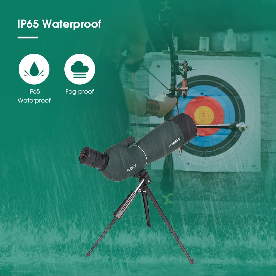 Svbony SV28 plus 50/60/70 Spotting Scope Zoom Telescope Powerful  Waterproof Long Range PORRO Prism For Shooting Equipment