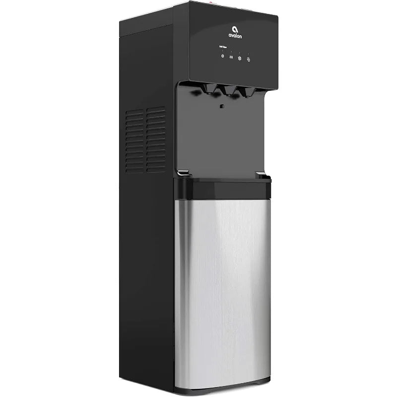 Avalon Bottom Loading Water Cooler Dispenser with BioGuard Three Temperature Settings Hot Cold Room Water Stainless Steel