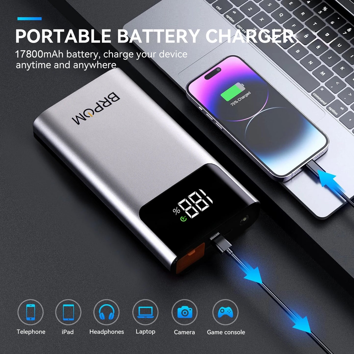 4000A Car Jump Starter 3 in 1 Portable Car Battery Booster Power Bank LED Lighting Small Battery Starter Device for 12V Cars