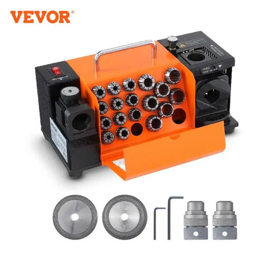 VEVOR Drill Bits Sharpener MR-13A MR-13B MR-20G Portable Mill Grinder with 18/11 Collets for Factory Workshop
