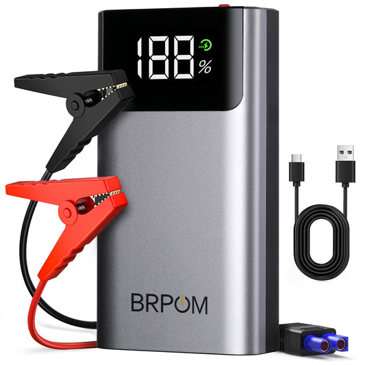 4000A Car Jump Starter Portable Battery Booster Power Bank with LED Lighting for 12V Vehicles